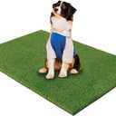 Reusable Potty Training Grass Mat for Dogs - 19.7 X 39.4 Inch Artificial Turf with Drainage Holes, Washable Dog Potty Pad for Indoor & Outdoor Use, Easy to Clean, Durable & Long-Lasting