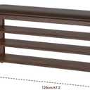 Taitiy Shoe Bench Storage Rubberwood with Leather Cushion for Entryway Bench Ideal for Hallways Shoe Rack Front Doors Entrances Mudrooms Featuring 3 Height-Adjustable and Removable Shelves, 47.2"