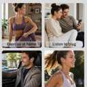Open Ear Earbuds 80Hrs Playtime with LED Display,OWS Open Ear Headphones with Real Time Translation,IPX7 Waterproof & Touch Control,Over Ear Earbuds with Ergonomic Earhook for Running,Cycling,Sports