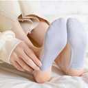 5 Pairs Sling Liner Socks, Women'S Ultra Low Cut No Show Half Liner Socks With Slingback, Non Slip Hidden Invisible Socks for Heels, Toe Topper Liner Half Socks for women,yellow