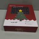 Christmas Star Tree Topper, Plug in 3D Star Tree Topper, 11Golden Glittered Metal Hollow Designed Built-in 10 Bulbs String Lights for Christmas Tree Decorations