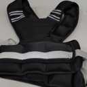 Weighted Vest for Women and Men, 5-10lb/11-20lb/18-30lb Adjustable Weighted Vest with Reflective Strip, Body Weight Vest for Walking, Running, Fitness, Strength Training (Black)