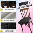 SUNROX Cooling Gel Memory Foam Chair Cushions, 2.6" Thick U-Shaped Dual-Layer Comfort Dining Chair Pads, Non Slip Seat Cushion with Ties for Indoor Kitchen Office 17"x16" , One Piece