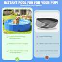 2026 Foldable Dog Kiddie Pool,Portable Hard Plastic Dog Pool,Thickened Kids Swimming Pool For Small Dogs,Collapsible Pet Pool,NonSlip Foldable Plastic Dog Wading Pool,Bathtub For Puppy,32*8in