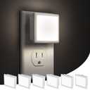 L LOHAS LED Night Lights Plug into Wall, [6-Pack] Plug in Night Light, Dusk-to-Dawn Sensor, 5000K Daylight 0.3W Bright Nightlight Auto-On/Off for Adults Kids Room Bedroom Bathroom Hallway Kitchen