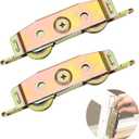 2pcs Heavy Duty Sliding Door Rollers, Lancisism Steel Ball Bearing Patio Door Wheels, Heavy Duty Tandem Wheels Compatible for Andersen, Truth Part #31761A, Jeld Wen, Milgard, Marvin, Peachtree