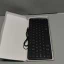 Bluetooth Keyboard, Ultra-Slim Wireless Keyboard for iPad, Rechargeable Ergonomic Computer Keyboard for iOS, Android, Windows PC Tablets Phone, Black