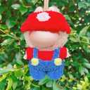 Clothes Fit for 17CM Doll, Fashion Doll Clothes Outfit Set Cute Theme Designer Toys Dress Accessories for Collector Fans Display Case (Red Blue Set)