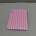Case for iPad 11th (A16) 11-inch 2025 / 10th Generation 10.9-inch 2022, Striped Cute Style Case Shockproof Auto Sleep/Wake 360 Degree Rotation Stand Cover Clear Back- Pink