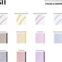 Solino Home Stripe Linen Dinner Napkins Set of 4-100% Pure Linen Cornflower Blue Cloth Napkins 20 x 20 Inch - Carmine, Handcrafted and Machine Washable - Winter, Spring, Easter