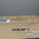 Modern Solid Wood Dining Chairs Set of 2 with Curved Back, Ergonomic Upholstered Seat, Natural Wood Legs with Adjustable Anti-Slip Foot Pad (A-Walnut, Set of 2)