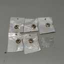 PATIKIL 5 Pcs Rhinestone Button Covers Decorative Clips with 10 Pcs White Sewing Buttons Detachable Sewing Replacement for Women Men DIY Crafts Holiday Accessories (Black/Gold)