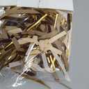 Glitinsel Brown,Beige 24 Pcs Velvet Bows Christmas Tree Ornaments Valentines Day Bows Decoration for Garland Home Coquette Wedding Decor (5 x 7 Inch,Width of 3/8",Khaki)