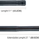 TRANSON 2-Pack Small Poster Tube Storage 17“ to 27” Extendable for Documents Blueprints Artworks Scrolls