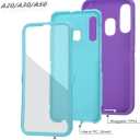 Heavy Duty Shockproof Defender Armor Case for Galaxy A20/A30/A50 (Purple/Mint), Built-in Screen Protector & Camera Protection