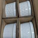 LE TAUCI Ramekins 8 oz, Ramiken for Creme Brulee, Lava Cake, Pudding, Souffle, Pot Pie, Ceramic Baking Dishes, Oven Safe - 4.3 inch, Set of 4, Arctic White