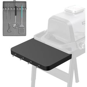 XSKUSSDTBL Woodfire Attachable Side Table Silicone Grilling Mat for Ninja Woodfire XSKUNSTAND Outdoor Grill Stand, Ninja Woodfire Grill Stand Side Table Silicone Grill Tool Mat for Ninja Grill Table