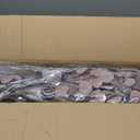 Warmplants Artificial Eucalyptus Tree, 6ft Fake Eucalyptus Plant with Basket, Red Silver Dollars Silk Leaves Faux Tree for Home Office Perfect Housewares Gift Decoration