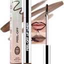 Pack of 3, Hxssll Matte Lip Gloss Stain-Peel Off Lip Liner Tattoo, Light Taupe Lip Tint，Long Lasting Peel Off Lip Stain, Waterproof Transfer-proof Lip Mask Lip Liner Peel Off Lip Gloss,Stayn Lip Makeup. #04