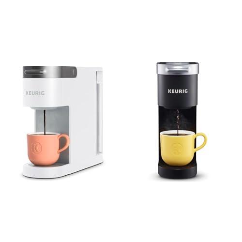Amazon.com: Keurig K- Slim Single Serve K-Cup Pod Coffee Maker, Multistream Technology, White & K-Mini Single Serve Coffee Maker, Black: Home & Kitchen