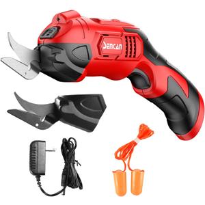 Electric Scissors for Cutting Fabric, Cardboard & Plastic, Sewing Crafting Cardboard Heavy Duty Cordless Shears Cutting Tool with 2 Replacement Blades
