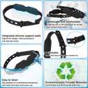 Hiboom 2 Pack Knee Strap Patella Band Patellar Tendon Support Knee Brace for Women Men Youth Pain Relief Basketball Tendonitis Jumper Osgood Schlatter Running Sports Football Hiking Squats