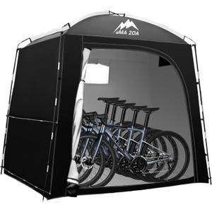Bike Storage Tent,82*43*70 In Outdoor Portable Storage Tent,Made of 210D Oxford Cloth PU4000mm Waterproof Fabric, Storage Shed for 2-4 bike,Motorcycles,Garden Tools,Lawn Mower,Various Tools