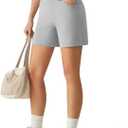 G4Free EverGoing Women's Casual Shorts with Pockets 4"/ 5" Yoga Workout (L)