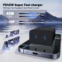 QZIIW Super Fast Samsung Charger Type C,45W Dual Port USB C Fast Charger Block [2-Pack] & Extra Long 60W 3/6/10/10FT USB C Cable - PD Quick Charging 3.0 For Samsung Galaxy S25 Ultra/S24+/S23 iPhone 16