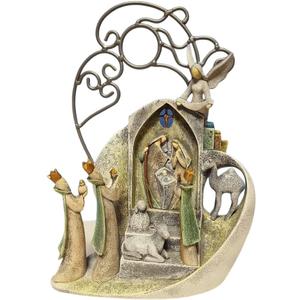 Comfy Hour Faith and Hope Collection Holy Family Christmas Nativity Scene Figurine, Small, Resin Stone