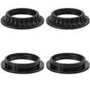 DiCUNO Lamp Shade Rings, E26 Light Socket Collar Ring, Black Threaded Reducer 1-3/8 Inches (34mm) and 1-1/2 Inch (39mm), Hanging Lamp Holder Parts, (34mm * 2pcs; 39mm * 2pcs)