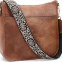 GEMIU Crossbody Bags for Women Hobo Travel Work Crossbody Purse with Adjustable Wide Strap