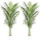 ProDeco Artificial Palm Tree for Home Decor Indoor 6.6Ft Large Tall Fake Plants Faux Tropical Areca Palm Silk Floor Plant in Pot Living Room Office Garden Decoration Housewarming Gift (2, 6.6 Feet)