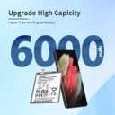 Battery for Samsung Galaxy S21 Ultra, [6000mAh] Upgraded 2024 New 0 Cycle EB-BG998ABY Battery Replacement for Samsung Galaxy S21 Ultra 5G SM-G998B/DS SM-G998U with Replacement Tool Kits