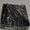 Weighted Napkin Holder Rattan Napkin Holders for Kitchen Cocktail Napkin Holder Farmhouse Wicker Napkin Holders for Table Bathroom Napkin Basket Woven Guest Towel Holder with Weighted Arm (Black)