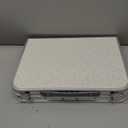 Folding Camp Table Small, 24''L x16''W with Adjustable Height Legs, Indoor Outdoor Lightweight Portable Aluminum Dining Table for Picnic Camping 2-Feet2 Heights 10"/19"