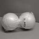 Crafjie 4PCS 8 Inchs White Foam Balls Half Round Polystyrene Half Foam Balls Craft Supplies Hemispherical Christmas Craft Ballfor DIY Home Craft Project and Art Decoration