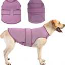 Dog Anxiety Vest Calming Jacket for Small Medium Large Dogs, Dog Shirt Wrap for Indoor Outdoor Fireworks, Thunder, Travel, Separation (Purpink)
