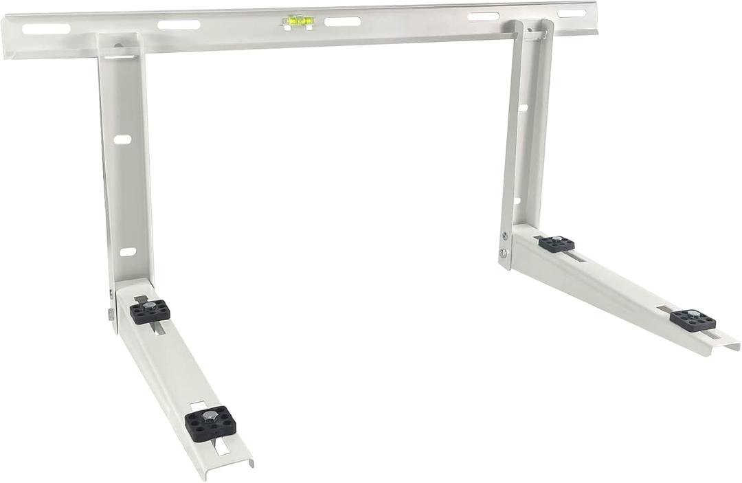 Homydom Heavy Duty Outdoor Wall Mounting Bracket for Ductless Mini Split AC & Heat Pump | Universal Condenser Stand Fits 7000-18000 BTU | Anti-Vibration Rubber Mounts, Supports Up to 265 Lbs