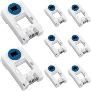 Briwooody 16 Pcs Window Spiral Balance Pivot Lock Shoe Vinyl Window Latch Replacement Windows Parts Hardware for Pull up and Down Sliding
