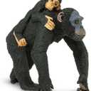 Safari Ltd. Chimpanzee with Baby Figurine - Realistic 3.2" Wildlife Figure - Educational Toy for Boys, Girls, and Kids Ages 3+