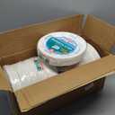 AJM AJMPP6GRE Green Label Paper Plates, Microwavable, 6" Diameter (12 Pack of 100)