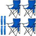 Damei century 4Pack Folding Camping Chairs-Lightweight, Installation-Free, Portable Chair for Beach, Lawn, Outdoor Sports, 19.7 inches x 21.3 inches x 31.5 inches