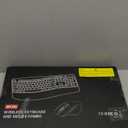 Wireless Keyboard and Mouse Combo, 2.4G Full Size Wave Keys Ergonomic Keyboard with Wrist Rest and 3-Level DPI Adjustable Wireless Ergonomic Mouse for Windows, Mac OS Desktop/Laptop/PC(Black)