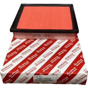 Genuine Toyota Engine Air Filter, 17801-F0050, OEM Replacement Part