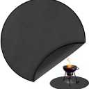 Round Under Grill mat (60") for Outdoor Grill, BBQ, Smokers, kamados, Solo Stove, fireplaces/fire Pit mat. Deck, Grass, Floor and Patio Protector, Heat Resistant, Fireproof, Oil Proof, Waterproof.