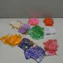 SUMAJU 100 Pieces Moon Star Organza Jewelry Candy Bags, 2.7x3.5 Inch Random Color Organza Favor Bags Easter Gift Pouch with Drawstring for Wedding Birthday Party favor