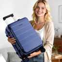 LOVEVOOK Carry On Luggage 22x14x9 Airline Approved with Spinner Wheels, 20 Inch Small Carry On Suitcase with TSA Lock, Expandable Hard Shell Suitcases for Men Women
