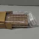 LazBlinds Cordless Bamboo Roman Shades, Privacy Blinds for Interior Windows, Room Darkening Roll Up Bamboo Blinds for Home & Patio, 34.5" W x 48" H, BDP-Driftwood