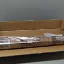 LazBlinds No-Drill Cordless Roman Shade - Light Filtering Natural Wood, Easy Install Bamboo Blind for Windows 25" W x 48" H, Malay Umber